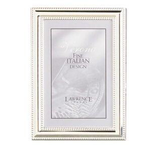 COPY - Silver-Plated 5x7 Metal Picture Frame – Delicate Beading – Classic Elega…